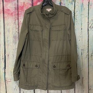 Merona Army Olive Utility Cargo Jacket XL